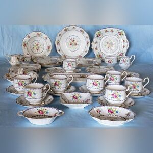Beautiful Royal Albert  Petit Point Dinnerware. Vintage Made In England